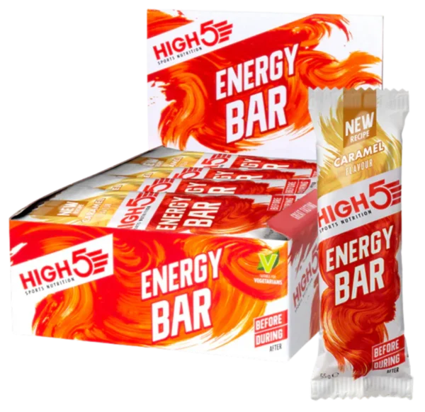 High5 Caramel Flavour Energy bar 55g – Case of 12